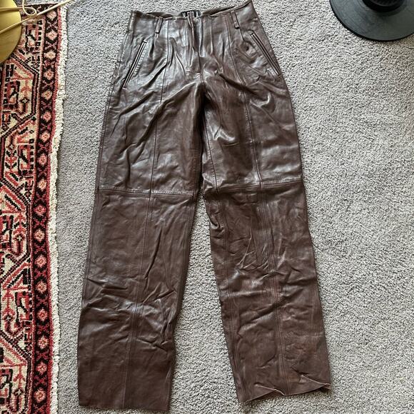VEDA Leather Trousers